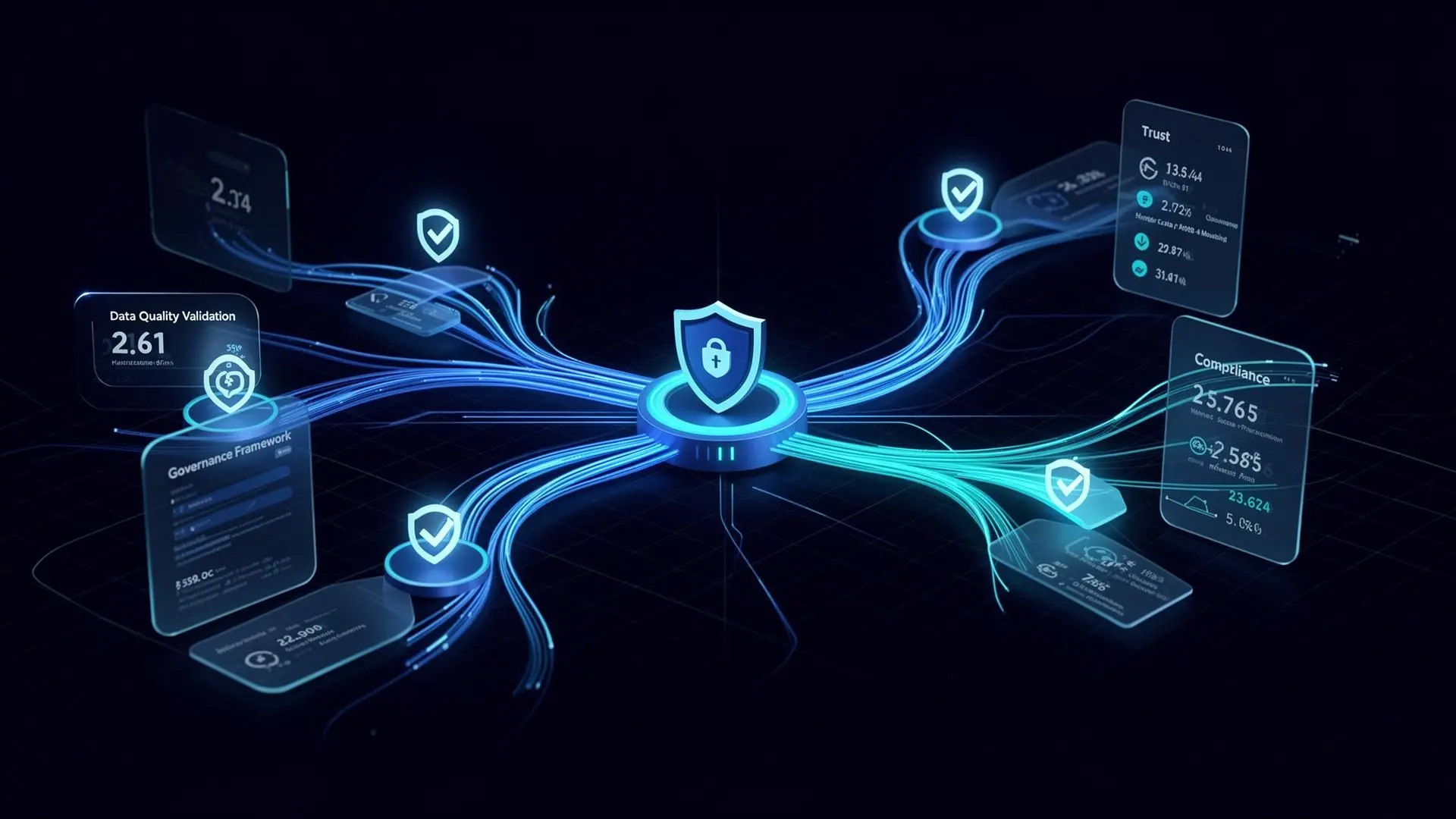 Data quality and data governance services visualization